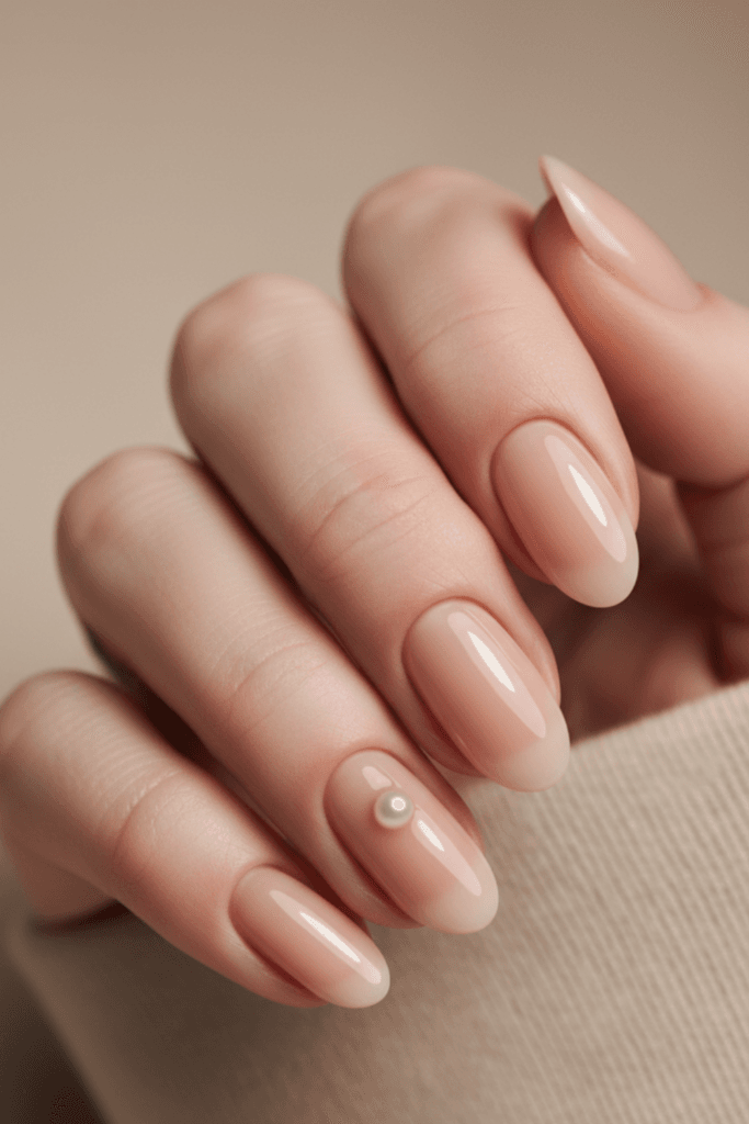 Sculpted French tip manicure with raised 3D texture trend