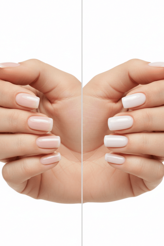 Gel nails vs acrylic nails comparison - impact on natural nail health