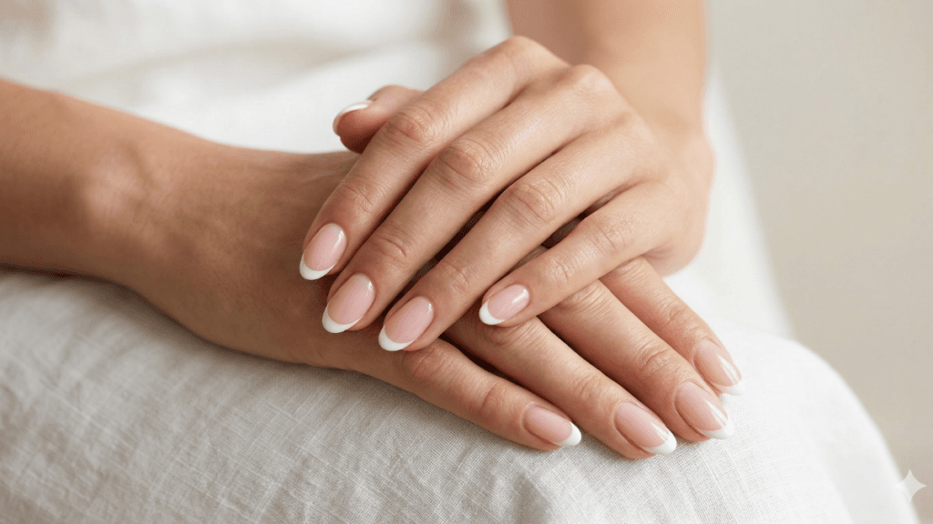 how to do french tips for beginners classic clean white smile line on natural nails