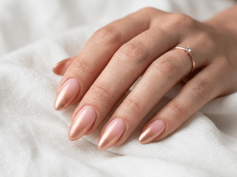 ombre nails at home with a sponge step by step tutorial